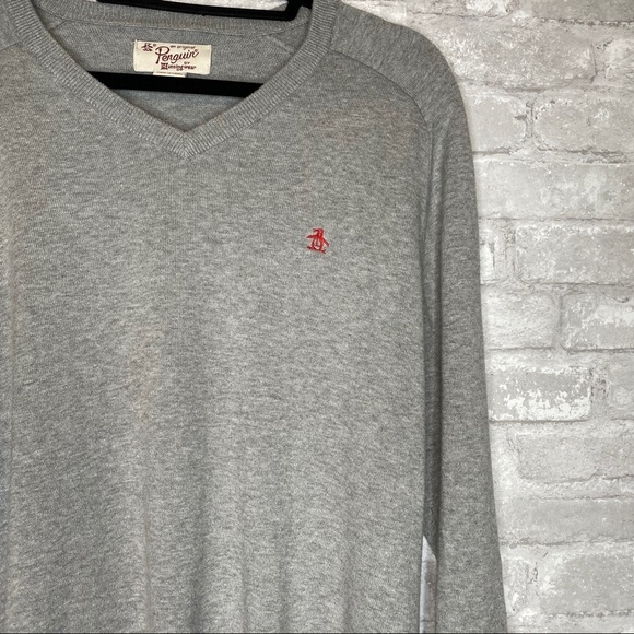 SOLD The Orginal Penguin Brand V-Neck Sweater XL - Picture 4 of 8
